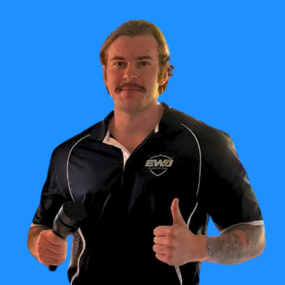 Ethan Wilcox, licensed electrician and co-owner of EWJ Electrical Brisbane