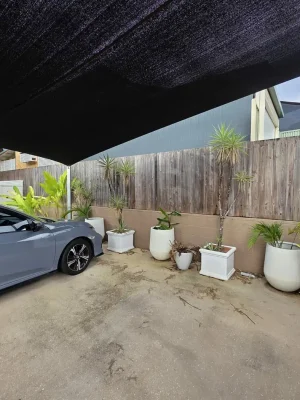 Carport at a Brisbane property where EWJ Electrical completed an EV charger installation
